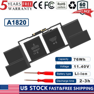 A1707 A1820 Battery For MacBook Pro 15'' A1707 Late 2016 Mid 2017 EMC ...