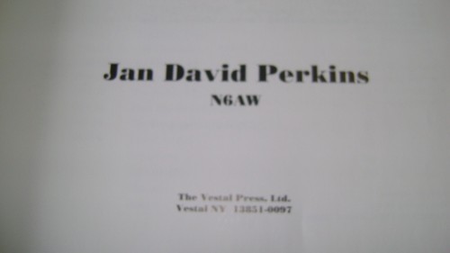 LN Signed Don C. Wallace W6AM Amateur Radio's Pioneer: Perkins NR Start @ $49.95 - Photo 11/23