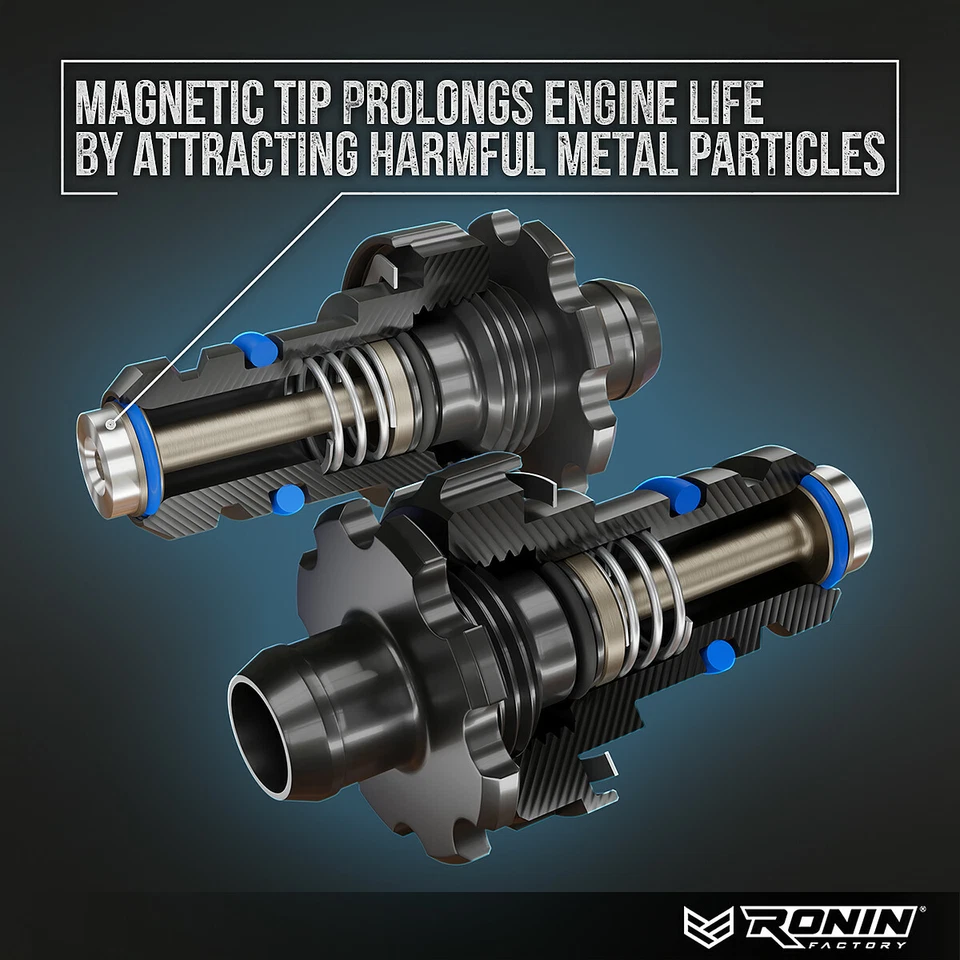 Plugue magnético de drenagem de óleo Ford Easy Ford F150 Raptor Bronco Mustang Ronin fábrica - Imagem 2 de 4