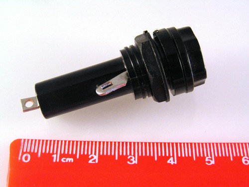 Elcom FH6 Fuseholder Rated up to 10A 250V for 1 1/4"x1/4" Fuses OM0528A - Imagen 4 de 5