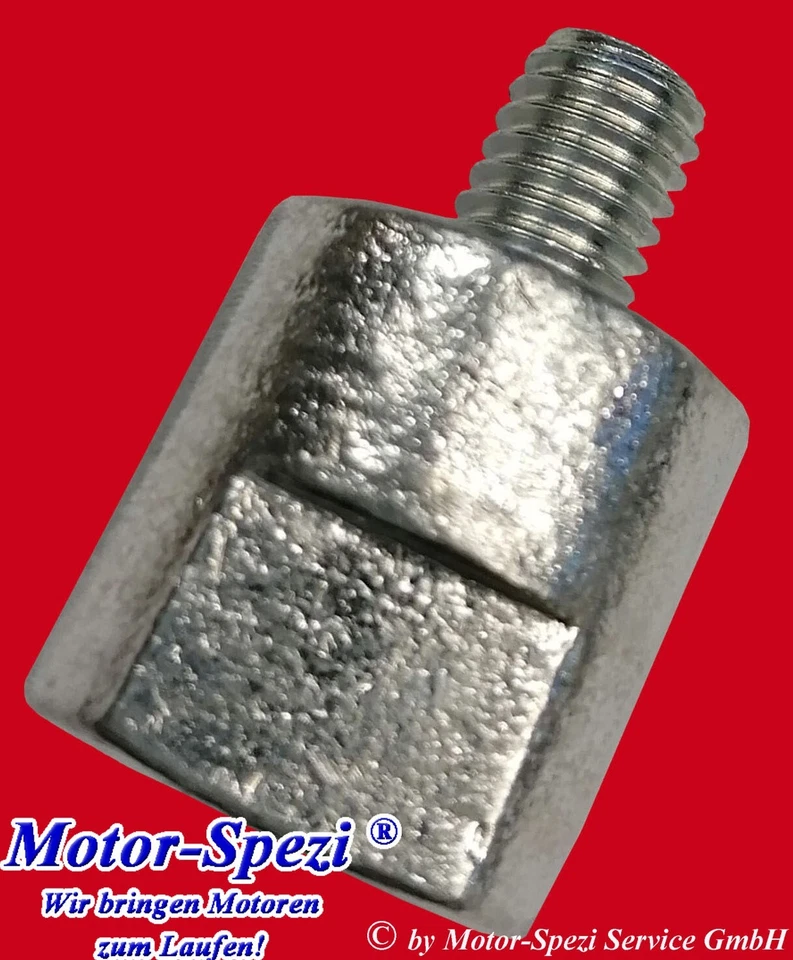 MOTOR-SPEZI Zinkanode für Yanmar 1GM und 1GM10, ersetzt 27210-200200