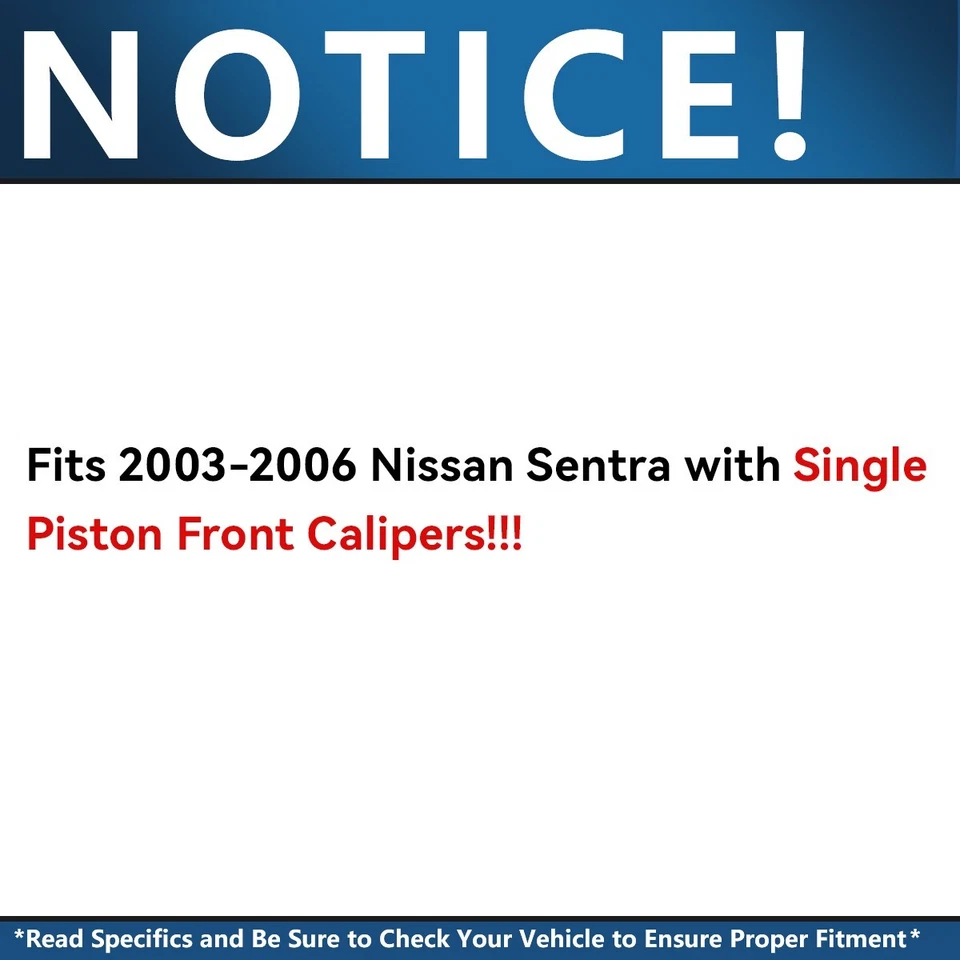 Rotores de freno de disco traseros de 10,16" para Nissan Altima Sentra Infiniti G20 2000-2001 Foto 2 de 4