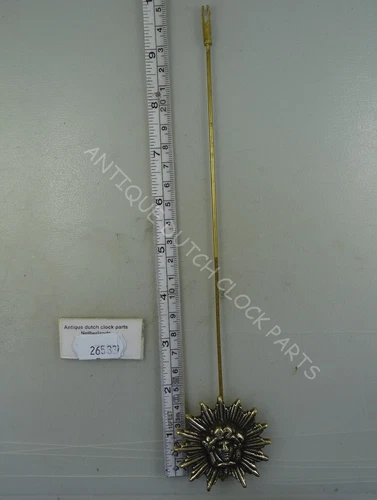 MEDUSA PENDULUM FOR DUTCH SALLANSE CLOCK 9 3/4" OR 25 CM LONG