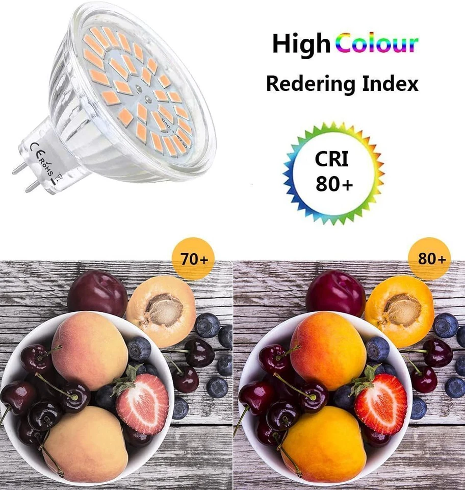 4-10X MR16 LED Bulbs 3W 5W 7W Spotlight SMD Down wall GU5.3 12V Cold Warm White - Image 4 of 4