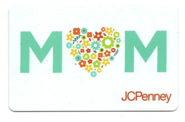 Jc Penney Mom Flowers Heart Gift Card
