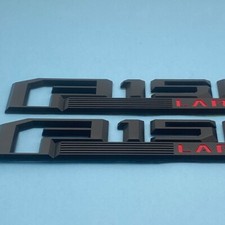 2x Fender Side Emblems For 2015-2020 F-1-5-0 Lariat Replacement Badges Black Red 2x Fender Side Emblems For 2015-2020 F-1-5-0 Lariat Replacement Badges Black Red
