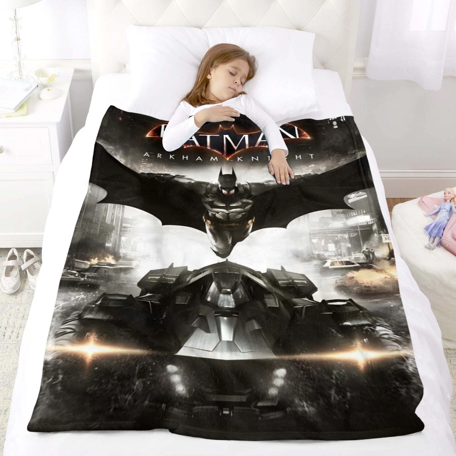 Batman Arkham Knight Blanket for Kids Soft Throw Blanket Gift Home Decor