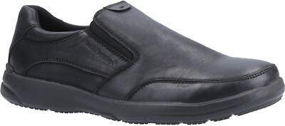 Hush Puppies Aaron schwarz Slipper Herrenschuhe Leder