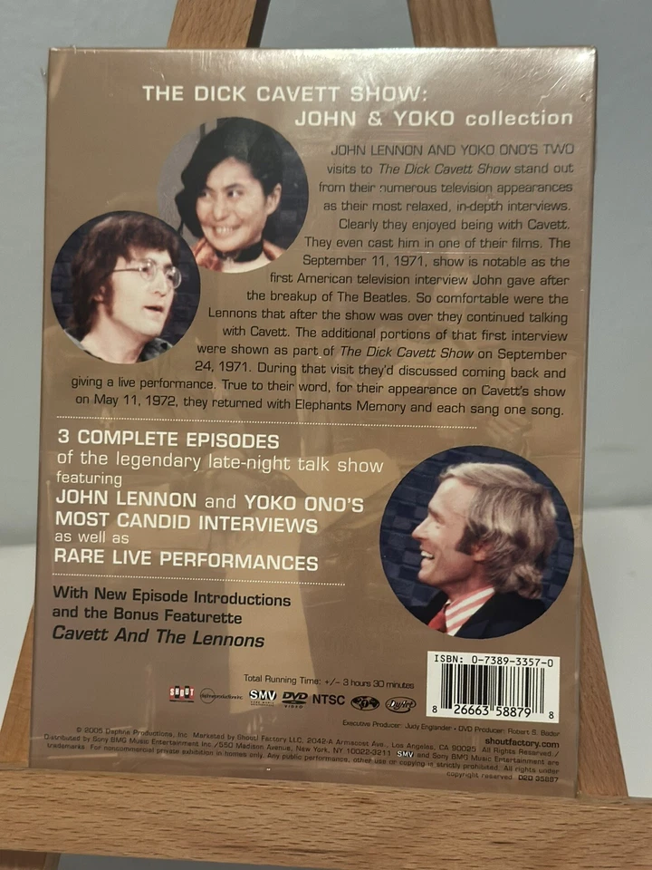 The Dick Cavett Show: John Lennon & Yoko Collection (DVD, 2005) Foto 2 de 2