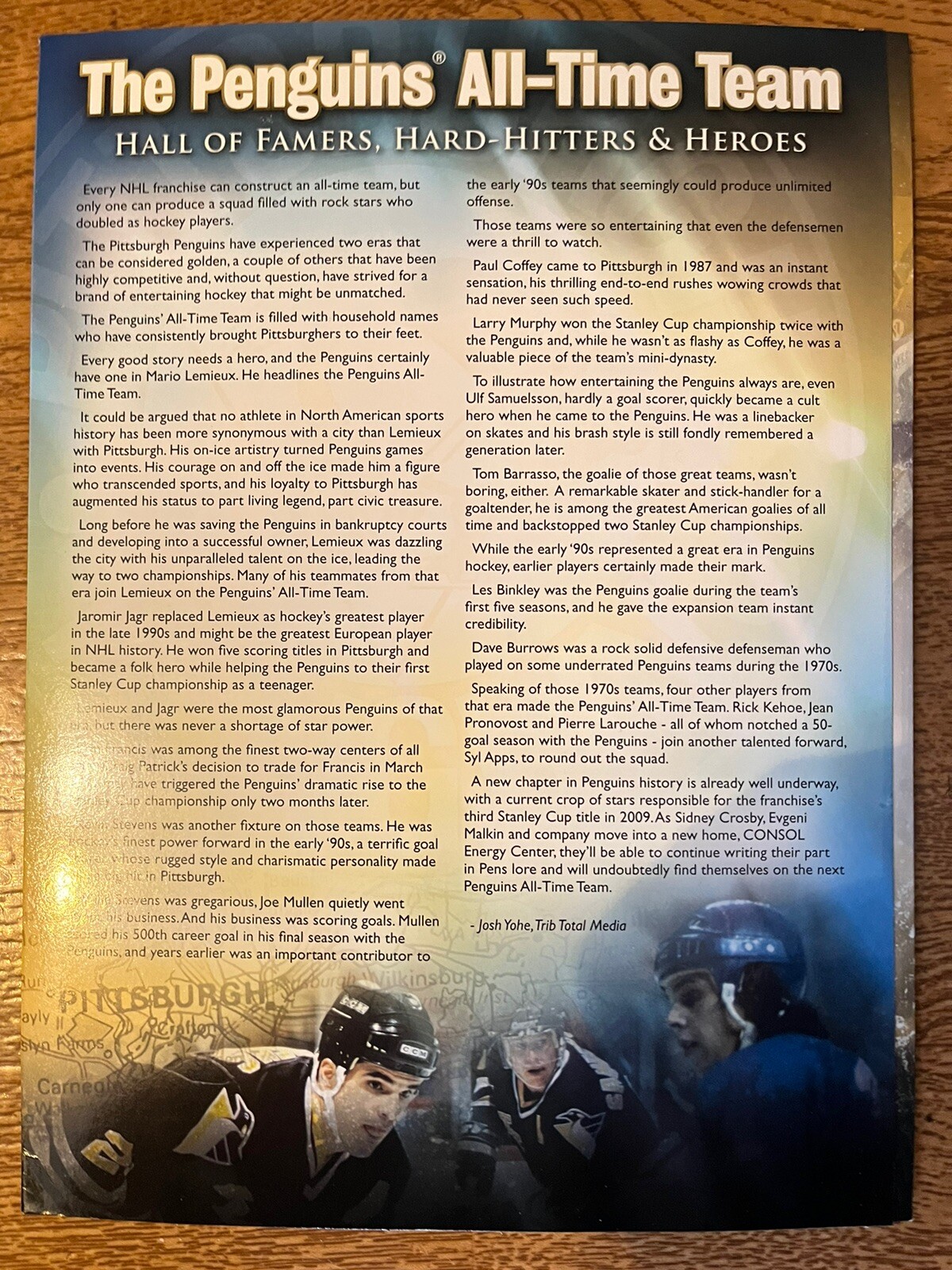 Rare Pittsburgh Penguins AllTime Team Medallion album no medallions + ads LOOK! eBay