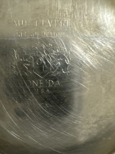 Vintage Oneida Reproduction Of Paul Revere Silver Plated Bowl 2x3inch - Picture 9 of 24