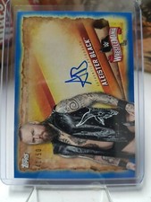 2020 Topps WWE Road to WrestleMania Autographs Blue #A-AL Aleister Black 41/50