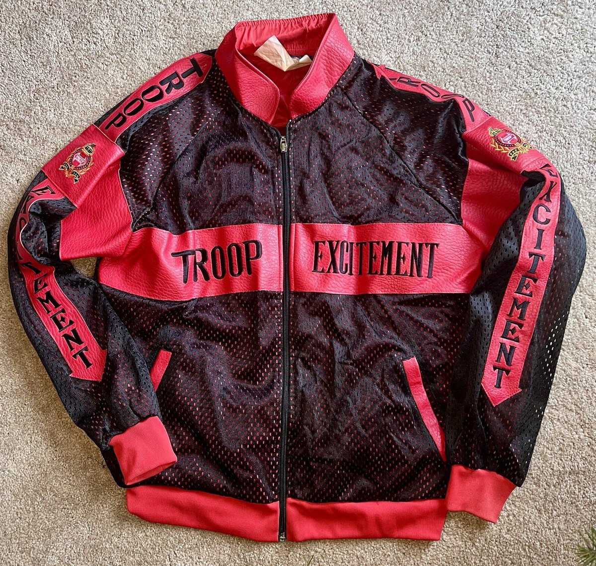 World of Troop Mesh Jacket Large Vintage 80s 90s Hip Hop Rap | eBay