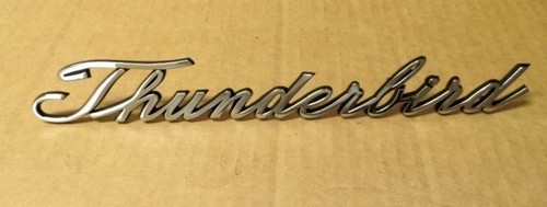 1965 1966 1967  Ford Thunderbird New Rear Quarter Panel Script Emblem Name plate - Bild 1 von 2