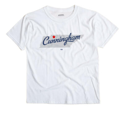 Cunningham Tennessee TN T-Shirt MAP