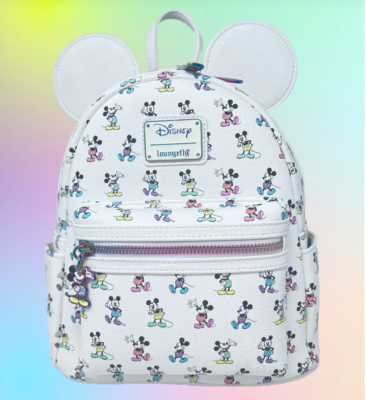 Disney Loungefly Backpack - Pastel Rainbow Mickey Poses  display picture 1
