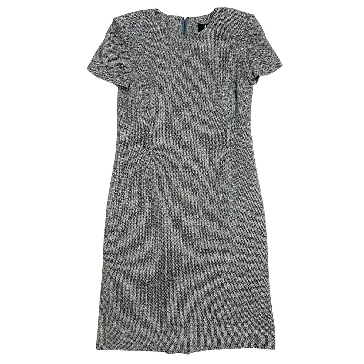 ALGO Women's Size 38 Wool Cashmere Blend Grey Midi Length Short Sleeve Dress  | eBay