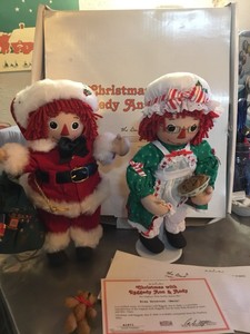 raggedy ann and andy christmas dolls