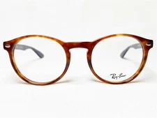 NEW Ray Ban RB5283 5609 Mens Yellow Tortoise Round Eyeglasses Frames 51/21~145