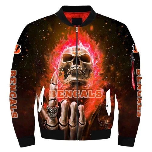 Cincinnati Bengals Men's Flight Bomber Jacket