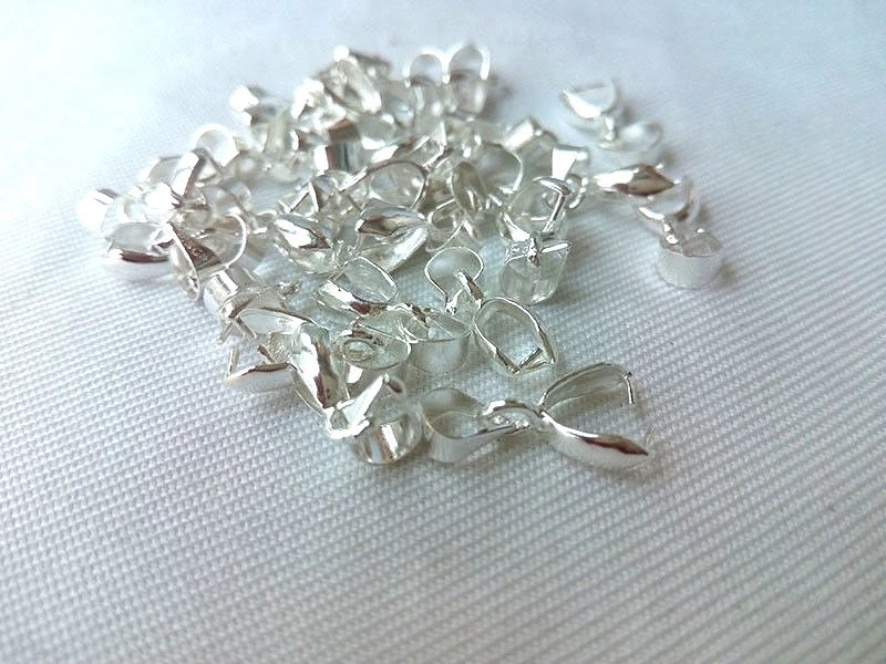 Pendientes colgante conector fianza fabricación joyería plata oro Morandi hallazgo  Foto 4 de 4