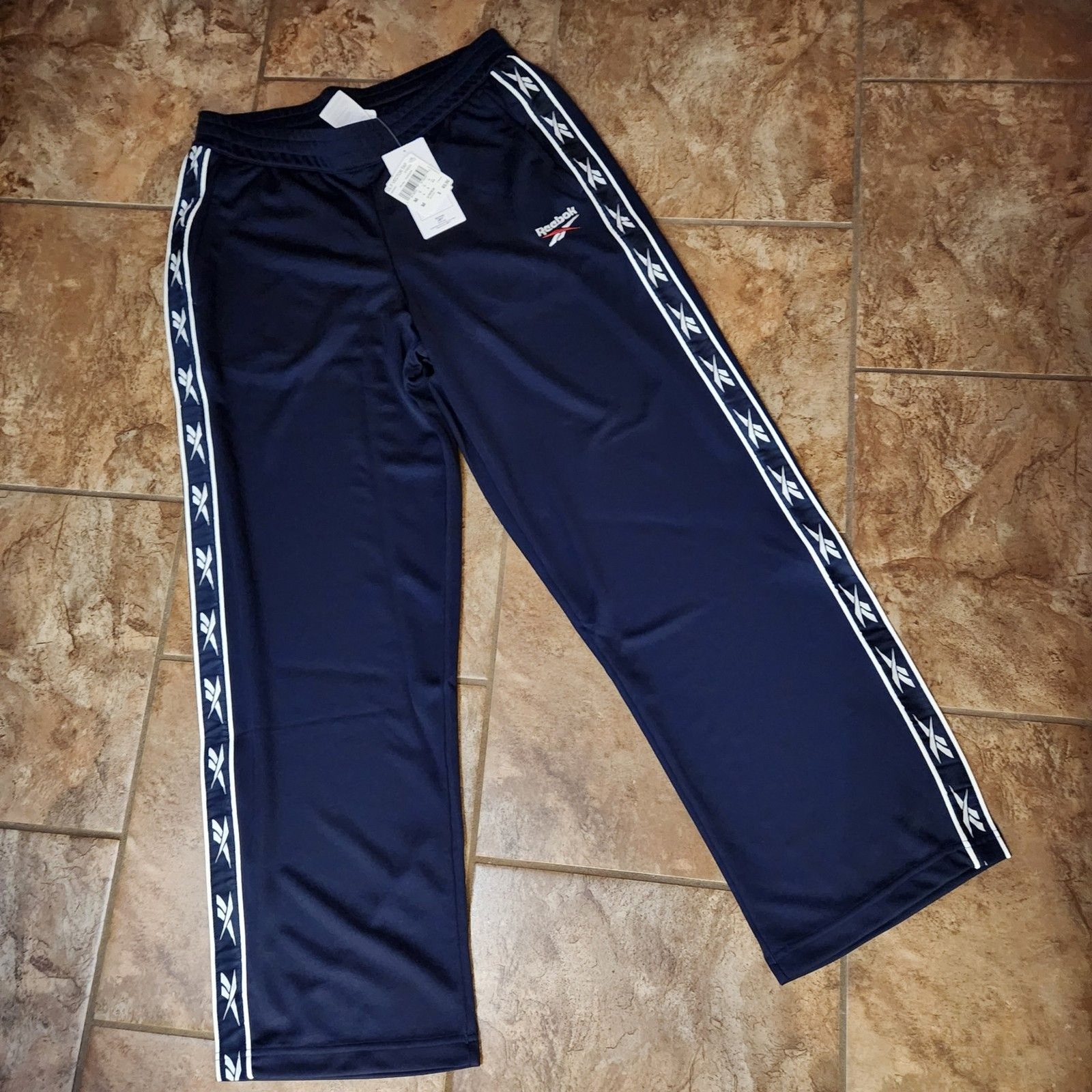 Reebok Vector Tape Track Pants womens medium