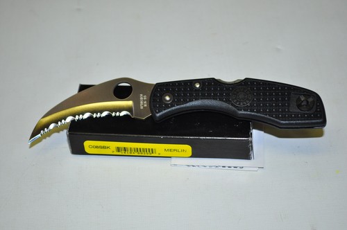 SPYDERCO C08SBK MERLIN BORDO SEGHETTATO MADE IN JAPAN FUORI PRODUZIONE NECESSITÀ DA COLLEZIONE! - Foto 5 di 9