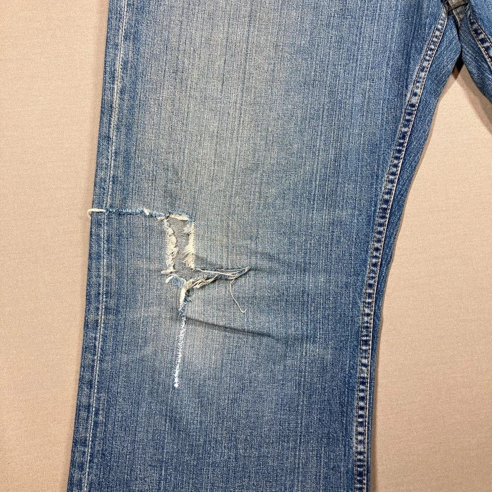 Pantalones de mezclilla BKE Marshall con hebilla para hombre talla 38 largos desgastados holgados años 90 anchos Foto 2 de 4