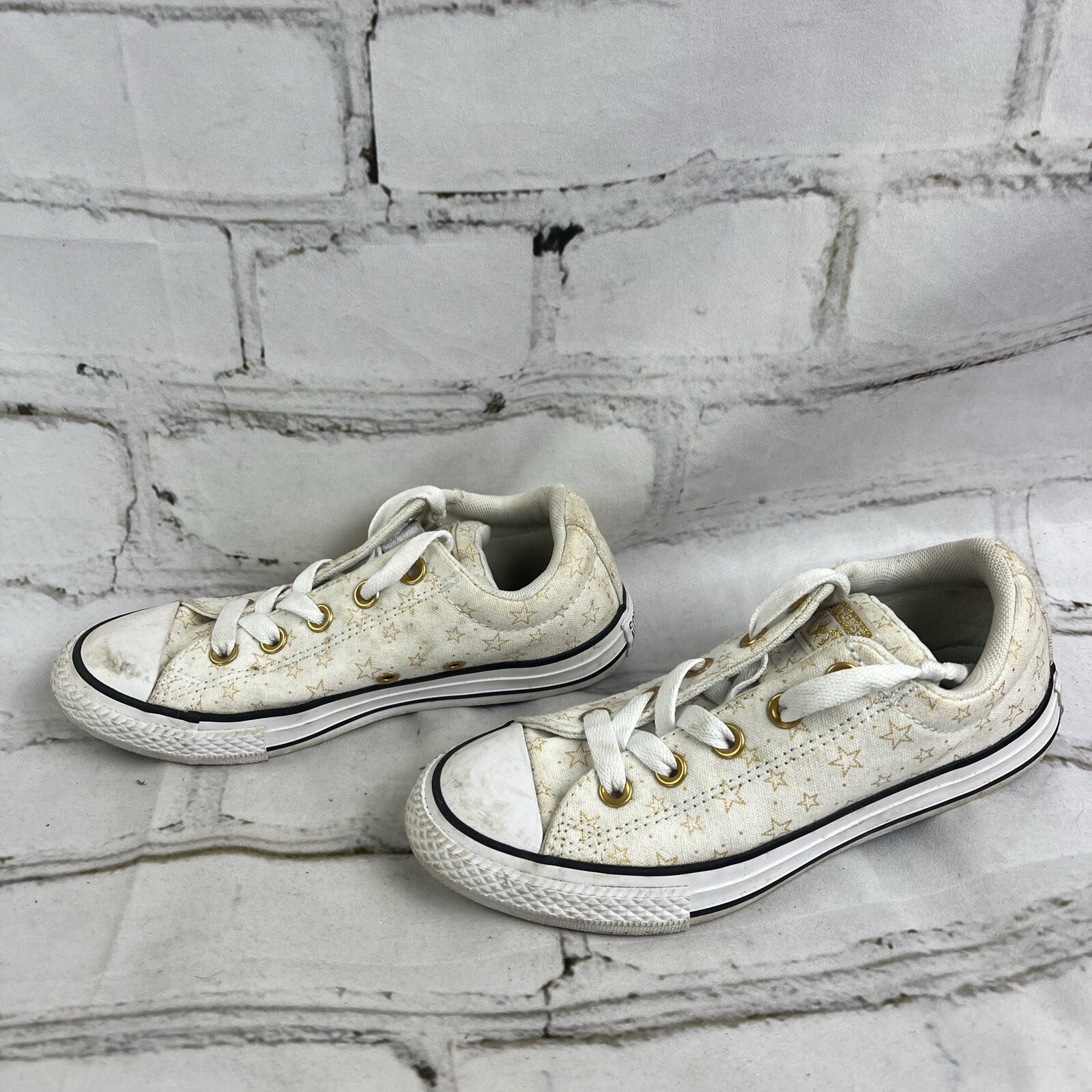 Converse All Stars Sneakers CT Street White Casual Shoes Size 2 thumbnail 3