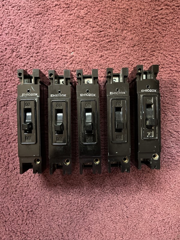 5 EH1020X WESTINGHOUSE EH 1 pole 20 amp 277v Circuit Breakers