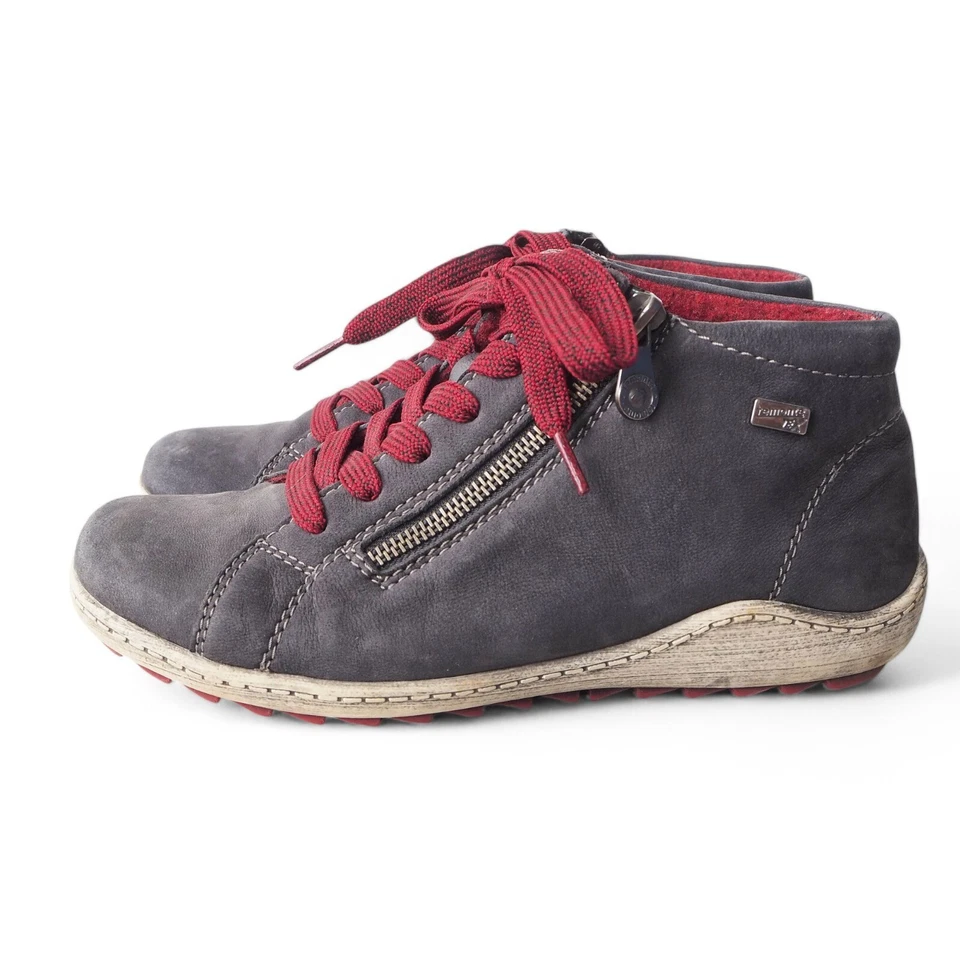 Botines Remonte by Rieker Dorndof R1470 Liv cremallera lateral azul marino para mujer 7,5-8 Foto 2 de 4