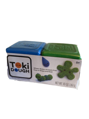 Toki Dough Wheat  Gluten Free Modeling Compound 10 oz Green Blue - Picture 1 of 5
