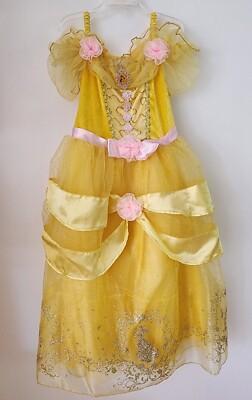 Disney Store Belle Costume Beauty & The Beast Costume Dress Child Size 7-8