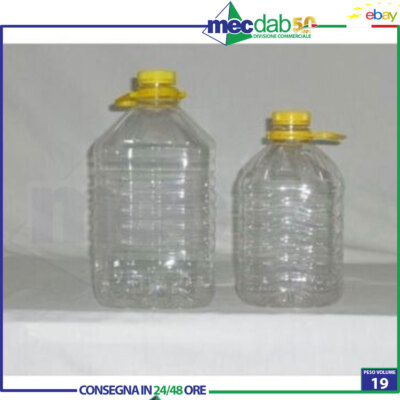 Taniche In Plastica Alimentare PE Da 2 Litri - Confezione Da 12 Pezzi, Per Liquidi E Alimenti