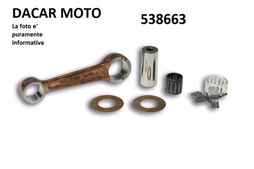 KOMPLETTE KURBELWELLE Achsabstand 105 mm MALOSSI PIAGGIO HEXAGON 150 2T LC 538663 - Bild 1 von 6