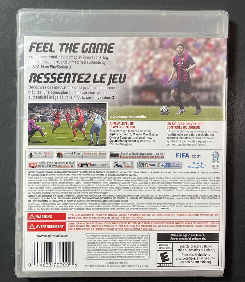 (未使用･未開封品)　FIFA 15 - PS3 f4u0baa FIFA 15 (PS3) NEW | eBay