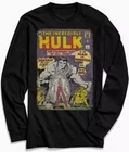 Marvel Incredible Hulk Vintage Comic Book Long Sleeve T Shirt Men's Large