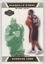 2007 Topps Co-Signers Gold Green /59 Daequan Cook Shaquille O'Neal #60 HOF 0h3w