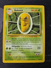 Pokémon Karte Kokuna 33/102 Basis Set •  Base Set Deutsch • Pokemon Vintage TCG 