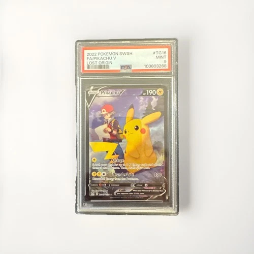 Pikachu V TG16/TG30 Swsh11: Lost Origin Trainer Gallery Holo Psa 9