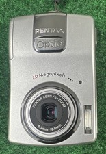 Pentax Optio M20 Digital Camera 7.0MP Silver 3x Zoom Compact W/ SD Read Desc