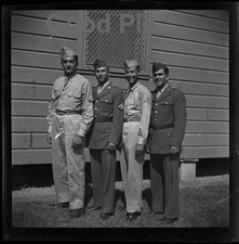 #NN3 - dd B&W Vintage Photo Negative- Military Men - 1943