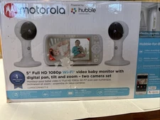 Motorola Lux65Connect2 5 inch Video Baby Monitor Full Color HD 1080 Two Cameras
