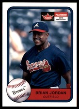 Brian Jordan 2001 Fleer Platinum #232 Braves MLB READ FREE SHIPPING AutographDen