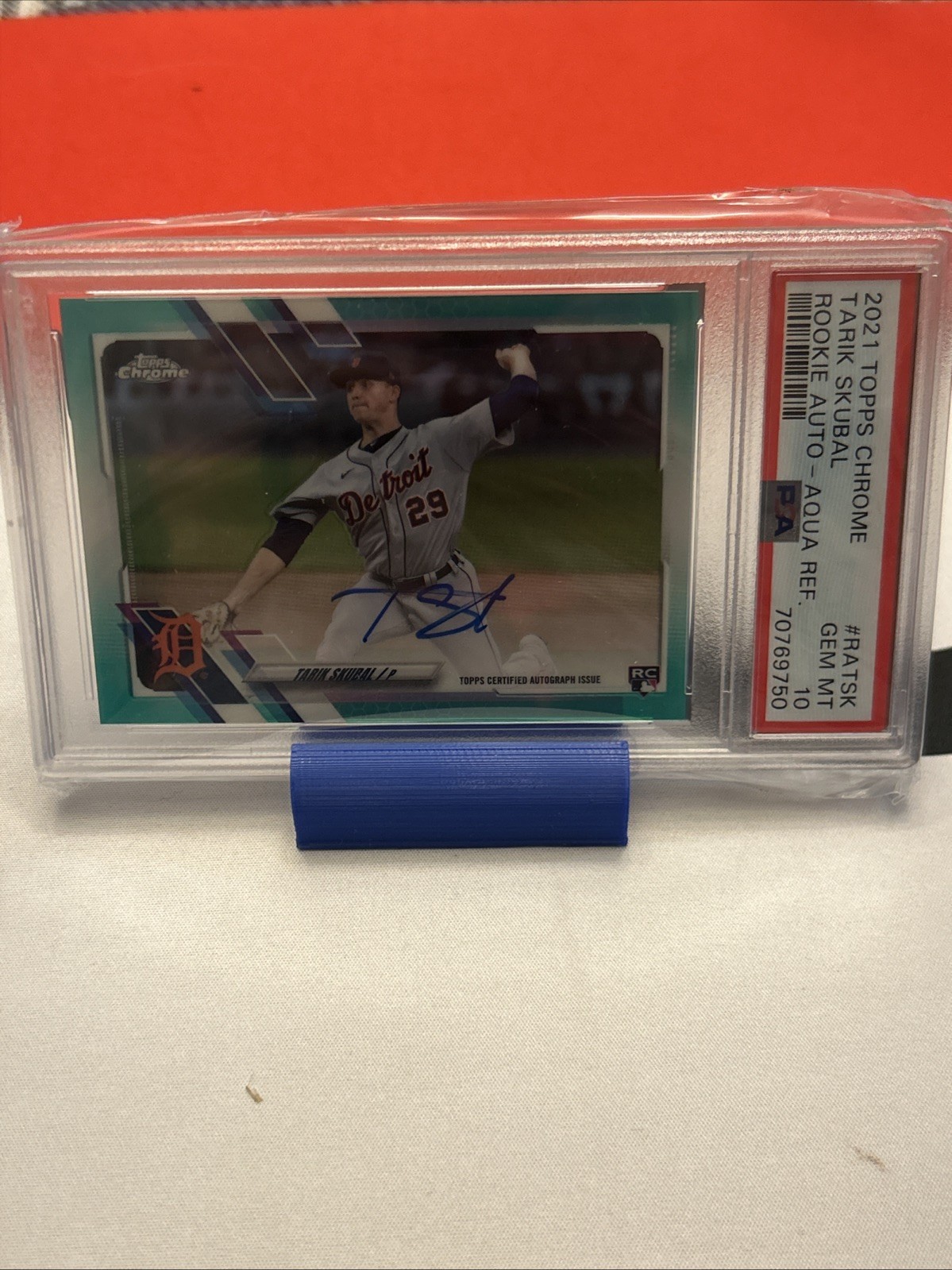 2021 Topps Chrome - Rookie Autographs Tarik Skubal Aqua Refractor /199 Cy Young!