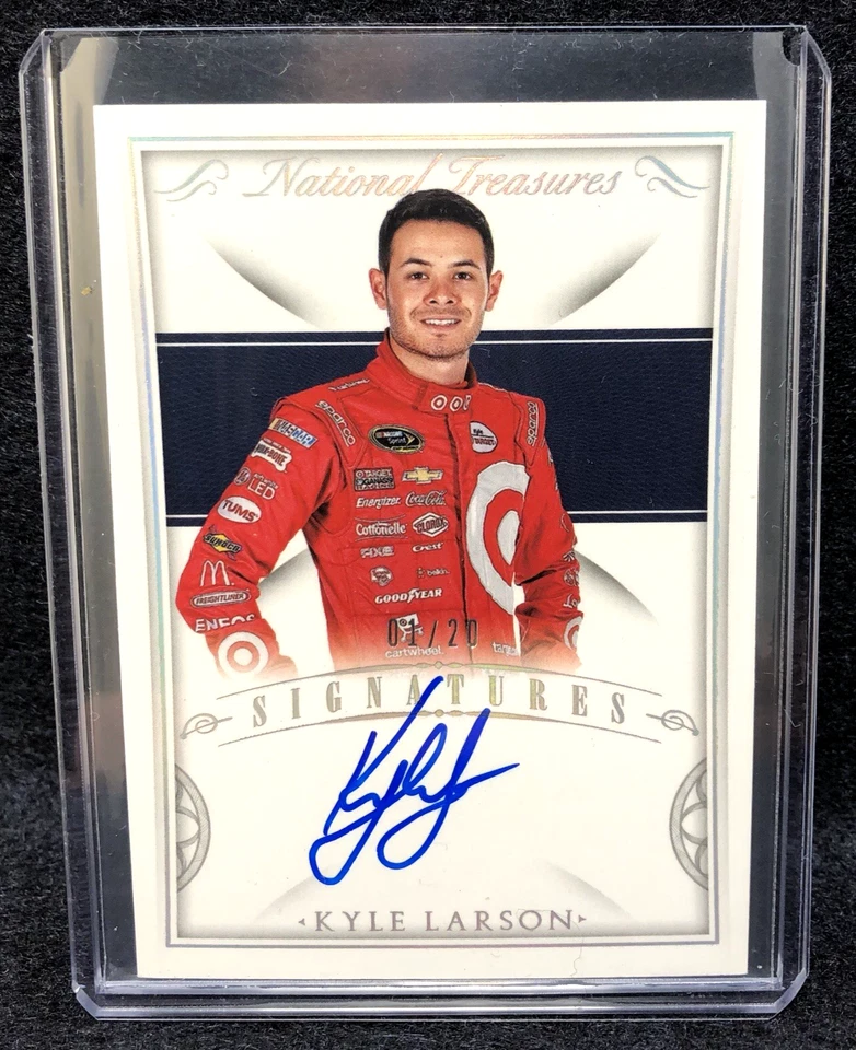 Kyle Larson 2016 Panini National Treasures Signatures Autograph #1/20 First Made - Image 2 of 3