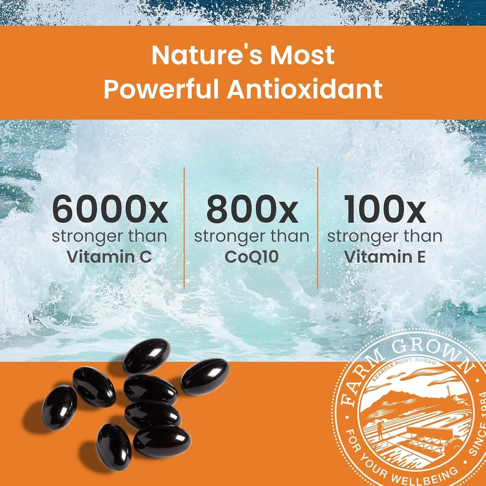 Nutrex Hawaii Vegan Bioastin Astaxantina Hawaiana - 4Mg, 120 Cápsulas Blandas Foto 4 de 4