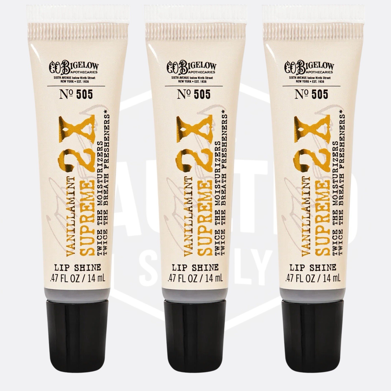 Bath & Body Works VANILLA MINT SUPREME Lip Shine SEALED NEW 3X