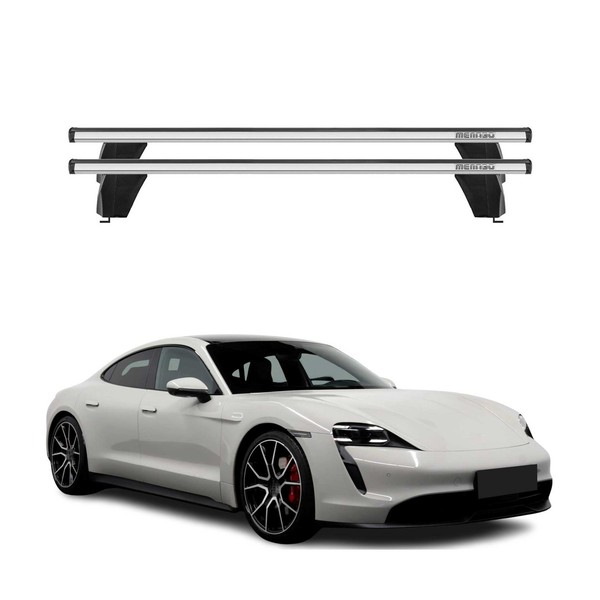Menabo DachträGer GrundtäGer FüR Porsche Taycan 2019-2026 75Kg Alu Silber 2 Tlg-image