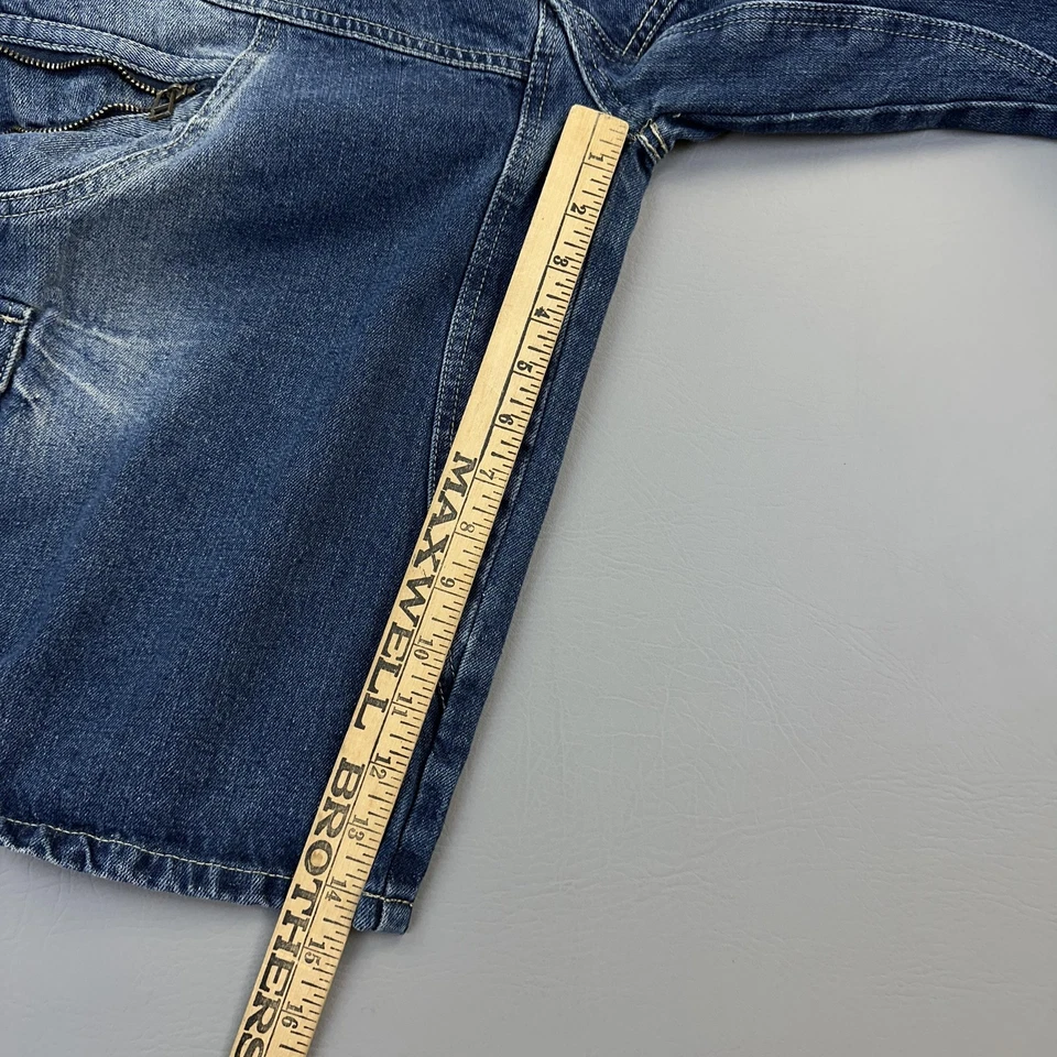 Shorts masculino vintage True Rock 42 bolsos utilitários de carga jeans streetwear Y2K - Imagem 4 de 4